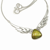Wing Necklace with Labradorite