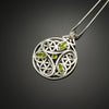 Flower of life geometry pendant with Peridot